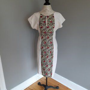 Les Enfants Sauvages Cream and Green Flower Print